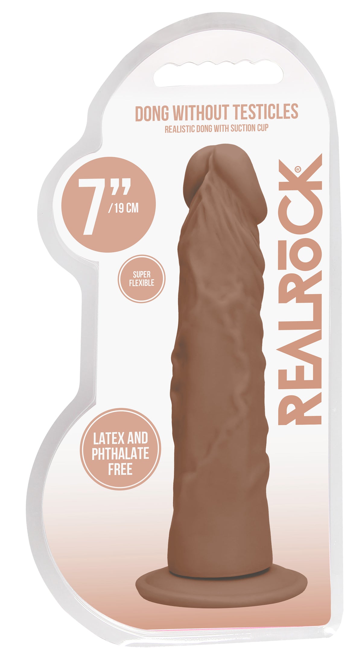 REALROCK 7IN DONG TAN W/O TESTICLES
