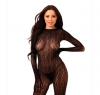 SAVAGE ME LUXE KITTY SLEEVE BODYSTOCKING BLACK