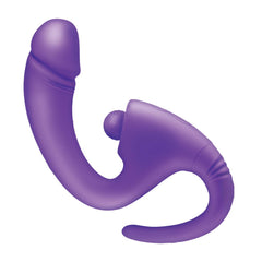 The Beat Dual Pleasure G-Spot Vibrator Purple – Rechargeable Dual Motor Silicone Massager