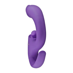 The Beat Dual Pleasure G-Spot Vibrator Purple – Rechargeable Dual Motor Silicone Massager