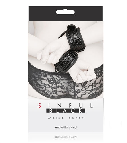 SINFUL WRIST CUFFS BLACK