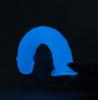 GLOW IN THE DARK PERIWINKLE PEEN DILDO 8.5 "