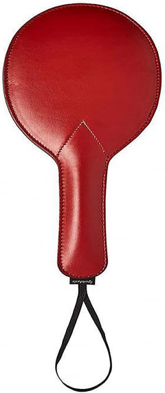 Sportsheets Saffron Ping Pong Paddle – Red Vegan Leather Impact Play Paddle