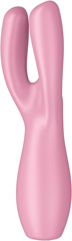 Satisfyer Threesome 3 Vibrator Pink – Triple Motor Rechargeable Silicone Lay-On Vibrator
