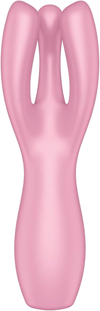 Satisfyer Threesome 3 Vibrator Pink – Triple Motor Rechargeable Silicone Lay-On Vibrator