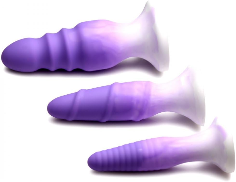 Simply Sweet Silicone Butt Plug Set Purple – Multi-Size Silicone Plug Set