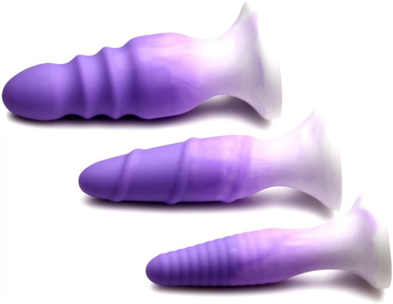 Simply Sweet Silicone Butt Plug Set Purple – Multi-Size Silicone Plug Set