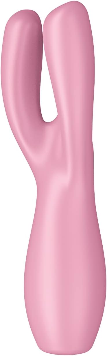 Satisfyer Threesome 3 Vibrator Pink – Triple Motor Rechargeable Silicone Lay-On Vibrator