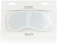 Shots Ouch! Soft Eyemask White – Comfortable Satin Blindfold for Sensory Play