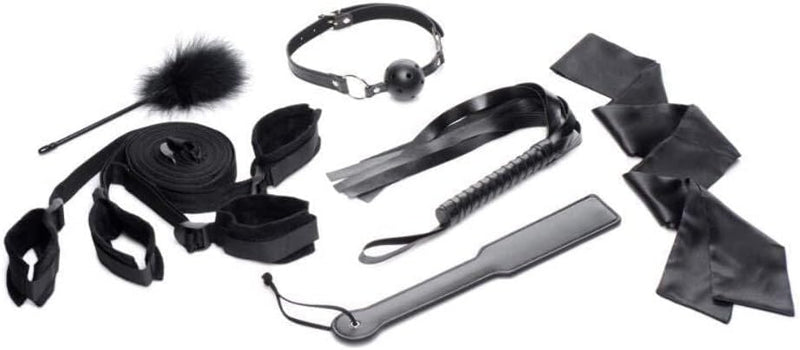 Strict Bed Restraint Bondage Kit Black – 6 Piece BDSM Restraint Set