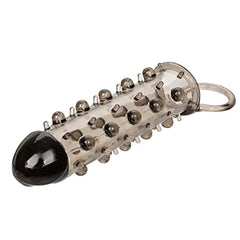 CalExotics Stud Extender with Support Ring Smoke – Silicone Enhancement Sleeve