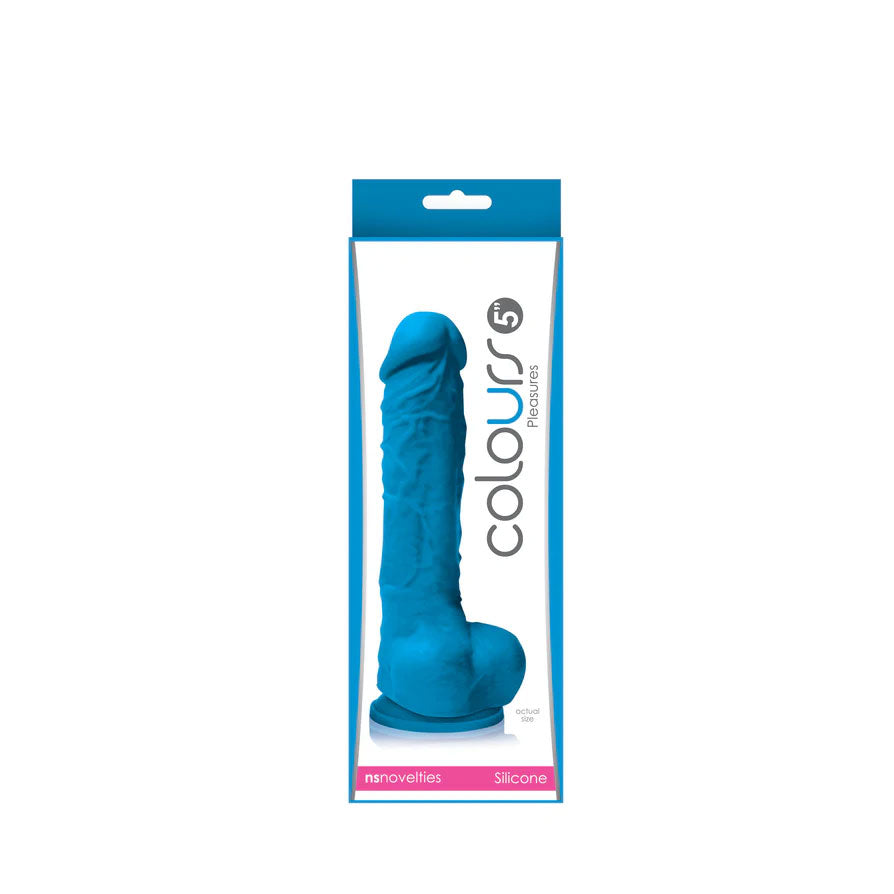 COLOURS PLEASURES 5IN DILDO BLUE