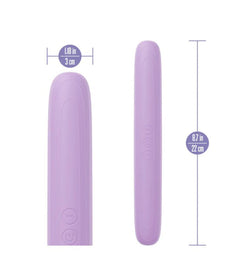 Play With Me Silicone Double Ended Vibrator - Purple
