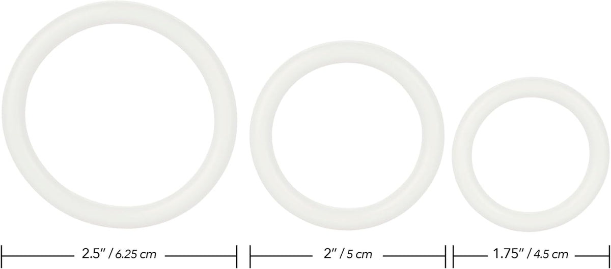 CalExotics Tri-Rings Glow in the Dark – 3-Piece Set
