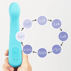 TENGA iroha TSUKI+ AONAMI – Rechargeable G-Spot Vibrator with Moving Tip