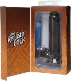 Doc Johnson Realistic Cock – Black 8-Inch Suction Cup Dildo