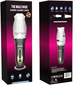 The Male Rose Gawk Gawk 3000 Rechargeable Stroker