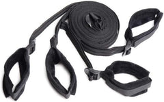 Strict Bed Restraint Bondage Kit Black – 6 Piece BDSM Restraint Set