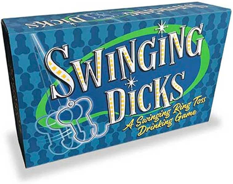 Swinging Dicks Hook & Ring Game – Adult Party Drinking Game with Shot Glasses