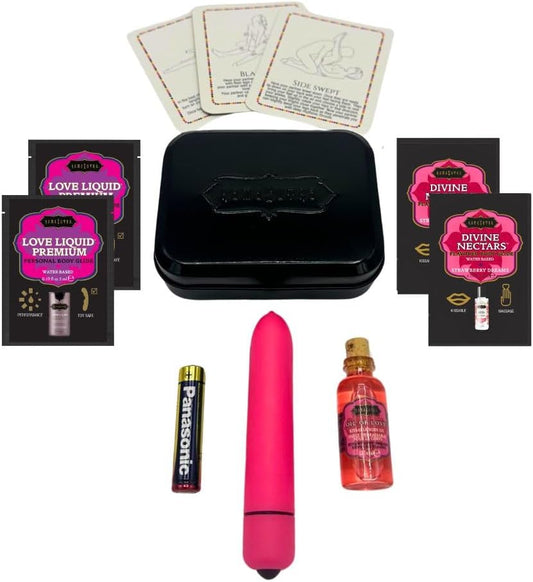 Kama Sutra Weekender Vibe Kit Strawberry Dreams – 9-Piece Travel Intimacy Set