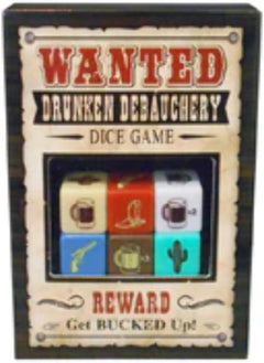 Wanted Debauchery Dice – Wild Adult Party Drinking Game for 3–6 Players | Kheper Games