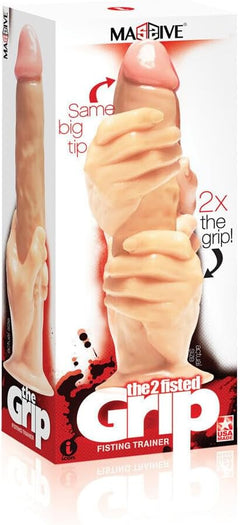 The 9's 2 Fisted Grip Fisting Dildo – Realistic Fist & Cock PVC Dildo with Suction Base