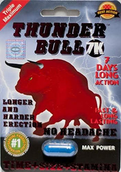 Thunder Bull 7K Male Enhancement Pills 24-Piece Counter Display