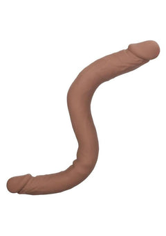 CalExotics Studs Bend & Hold Dual Dong 16" Brown – Flexible Silicone Double-Ended Toy