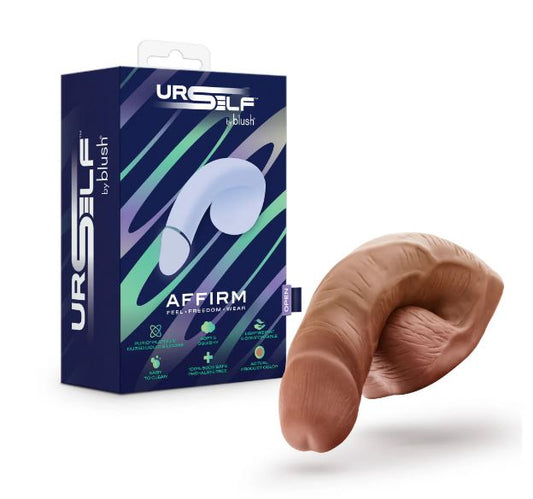 URSELF Affirm 5 Inch Silicone Packer Brown – Realistic Soft Silicone Prosthetic for Everyday Wear