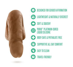 URSELF Affirm 5 Inch Silicone Packer Brown – Realistic Soft Silicone Prosthetic for Everyday Wear