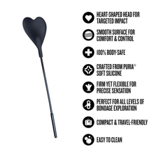 Temptasia Ardor - Heart Crop - Black