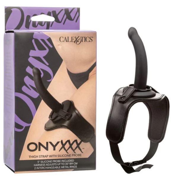 ONYXXX THIGH STRAP W/SILICONE PROBE