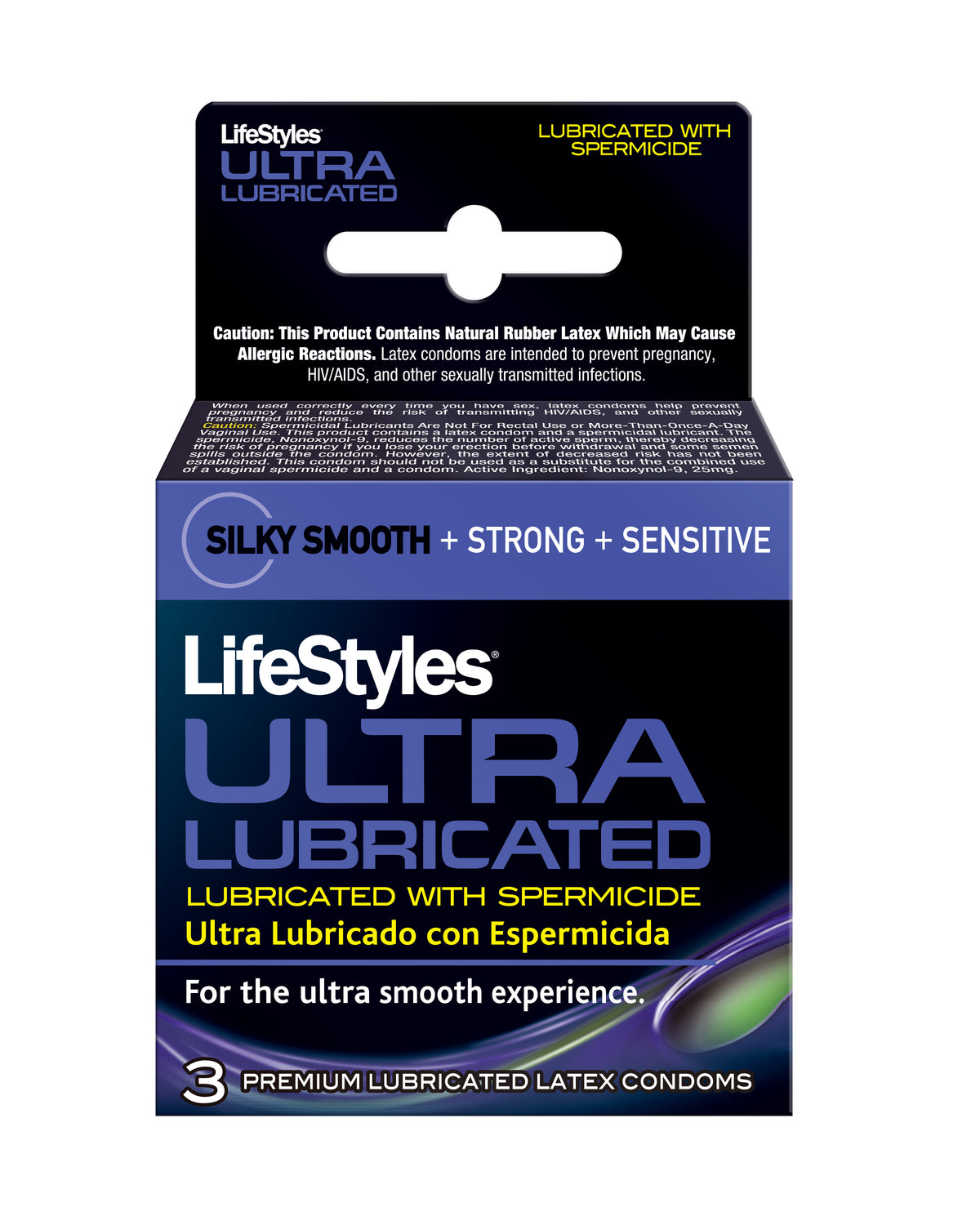 Lifestyles Ultra Lubricated With Spermicide - 3 Pack