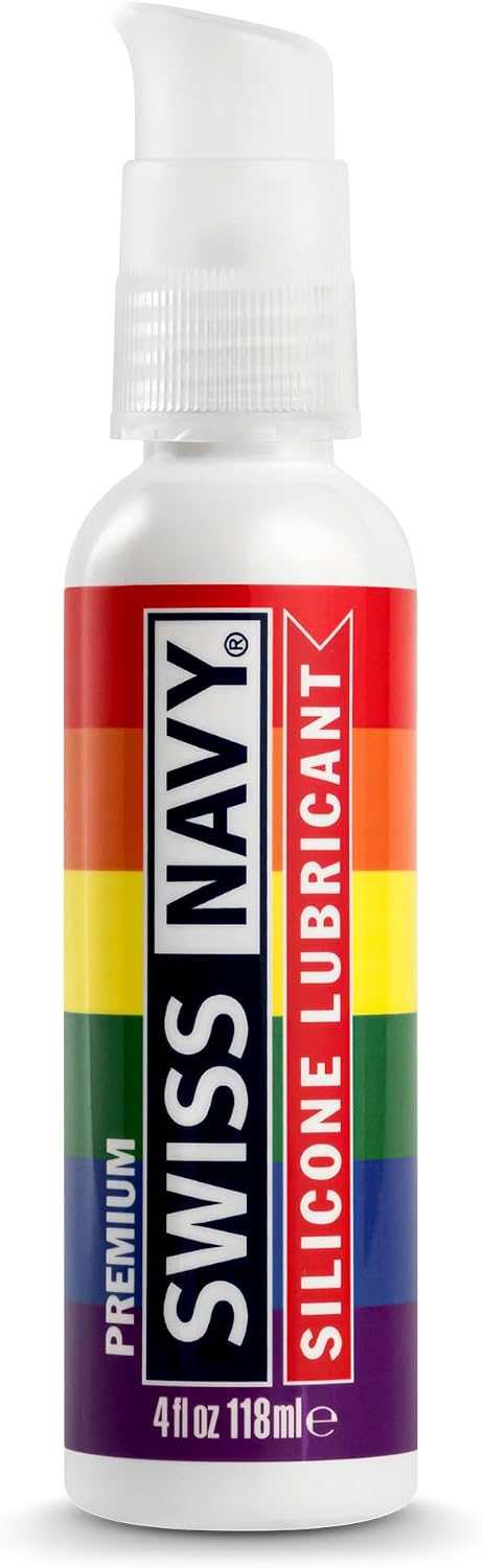 Swiss Navy Pride Silicone Lubricant 4 oz – Premium Long-Lasting Personal Lube