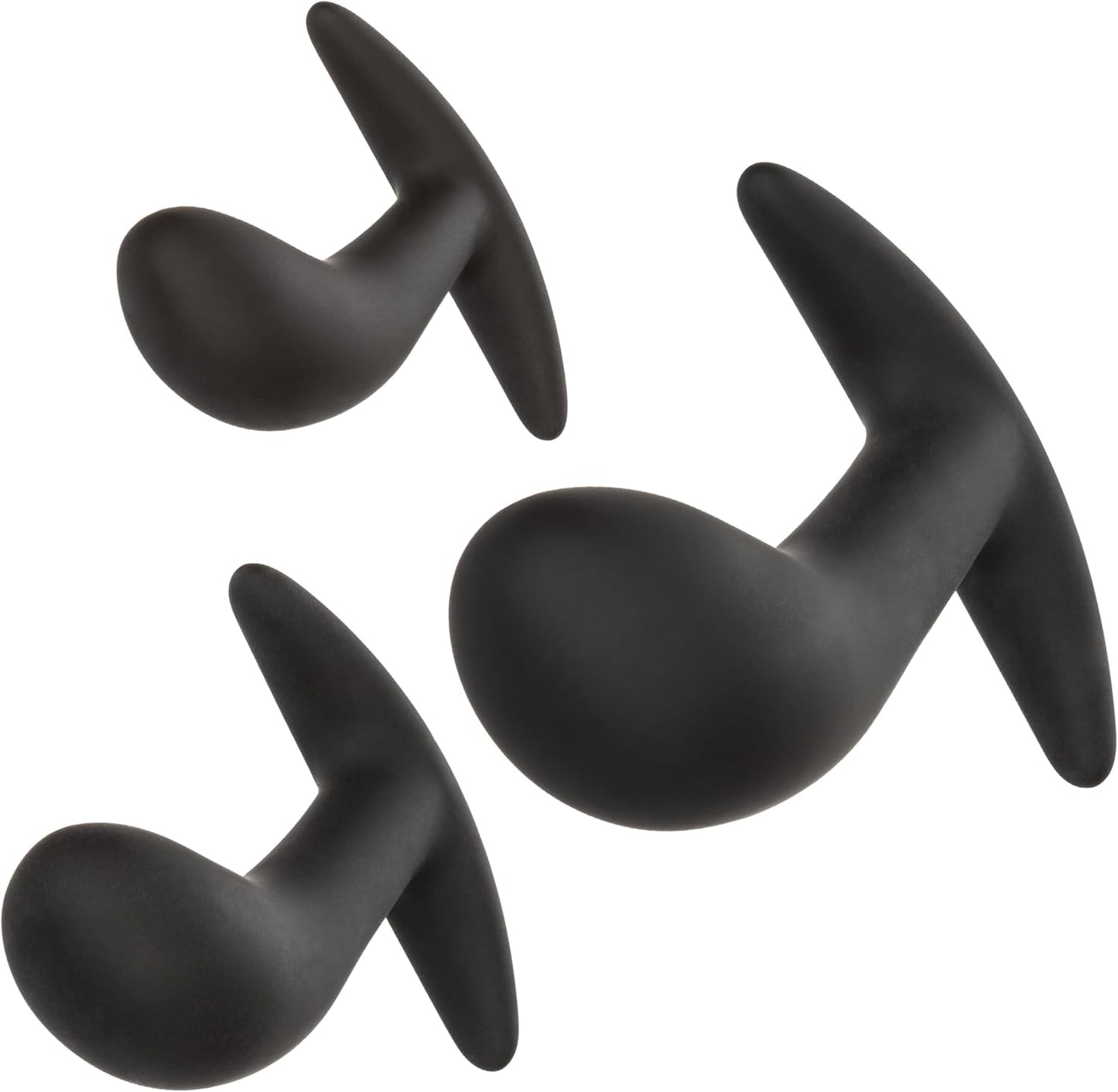 CalExotics Ultimately Pleasurable Silicone Prostate Kit – Black Prostate Plug Set