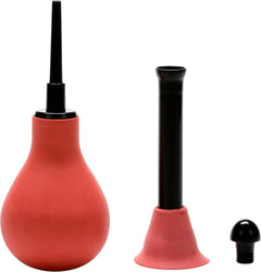 Vulcanite Anal Douche – Reusable Cleansing System with 2 Attachments | CalExotics
