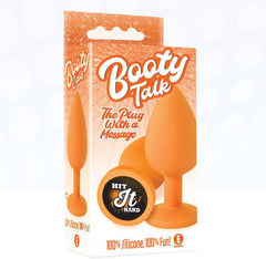 The 9's Booty Calls Silicone Butt Plug Orange Hit It Hard – Message Silicone Anal Plug