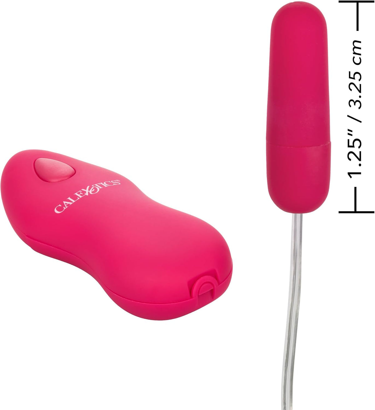 Whisper Micro Bullet Pink – Quiet 2-Speed Heated Bullet Massager | CalExotics