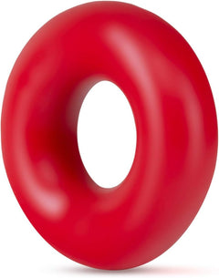 Stay Hard Donut Rings Oversized Red 2-Pack – Stretchy TPE Cock Rings