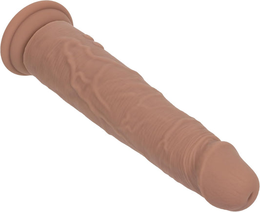 Studs Rechargeable Vibrating & Thrusting Silicone Massager Brown – USB Rechargeable