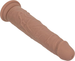 Studs Rechargeable Vibrating & Thrusting Silicone Massager Brown – USB Rechargeable