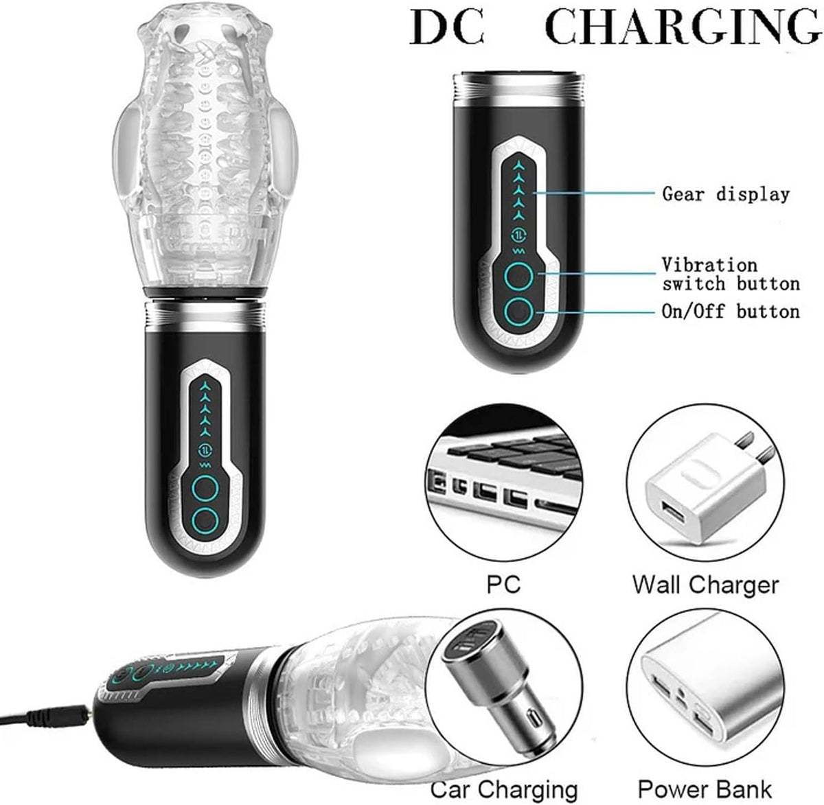 Thrusting Rotating Stroker (The Male Stroker 3) – Automatic Rechargeable Male Masturbator