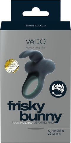 Vedo Frisky Bunny Vibrating Ring – Black