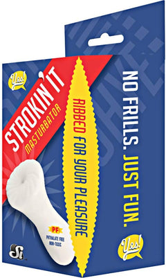 Strokin' It Masturbator – Ribbed TPR Male Stroker Sleeve