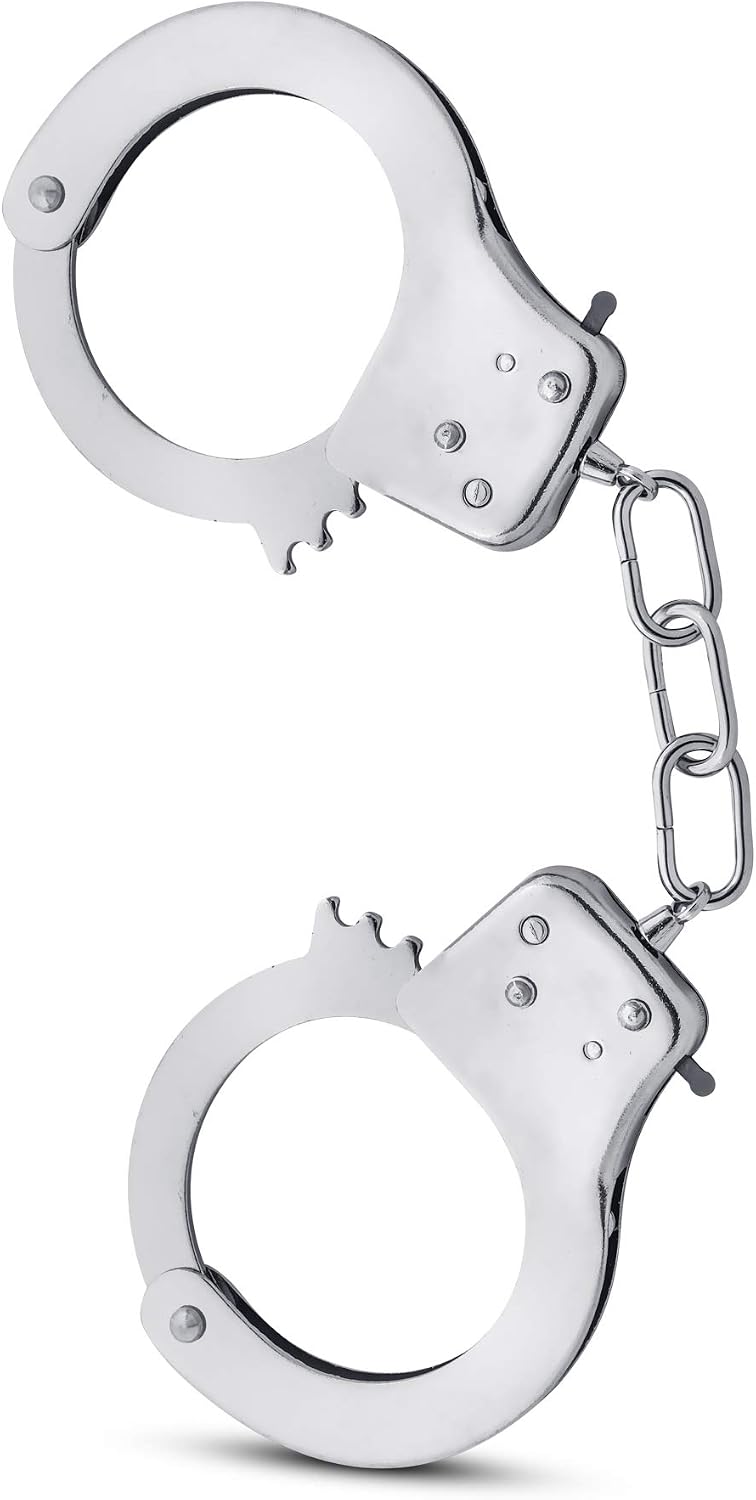 Temptasia Beginner Cuffs Silver – Adjustable Stainless Steel Bondage Handcuffs