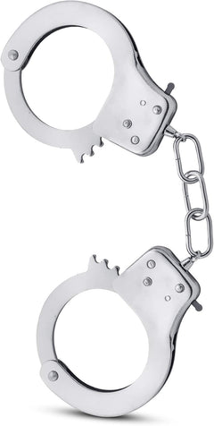 Temptasia Beginner Cuffs Silver – Adjustable Stainless Steel Bondage Handcuffs