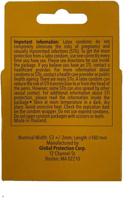 Trustex Banana Flavored Lubricated Latex Condoms – 3 Pack with Reservoir Tip | Sweet Banana Flavor