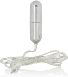 CalExotics Sterling Collection Slim Silver Bullet Vibrator – Compact Metal Bullet Vibe