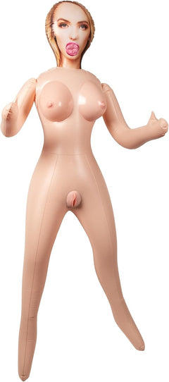 CalExotics The Girl Next Door Love Doll – Inflatable Full Body Love Doll with 3 Stimulation Openings