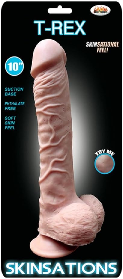 Skinsations T-Rex 10 Inch Dildo – Realistic Textured Adult Novelty Toy